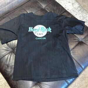 Vintage Hard Rock Cafe Cancun Men's XL T-Shirt Mexico Single Stitch